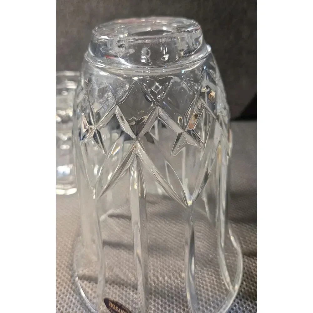 Shannon by Royal Crystal Rock - Vintage 24% Lead Crystal Hurricane Lamp & Globe